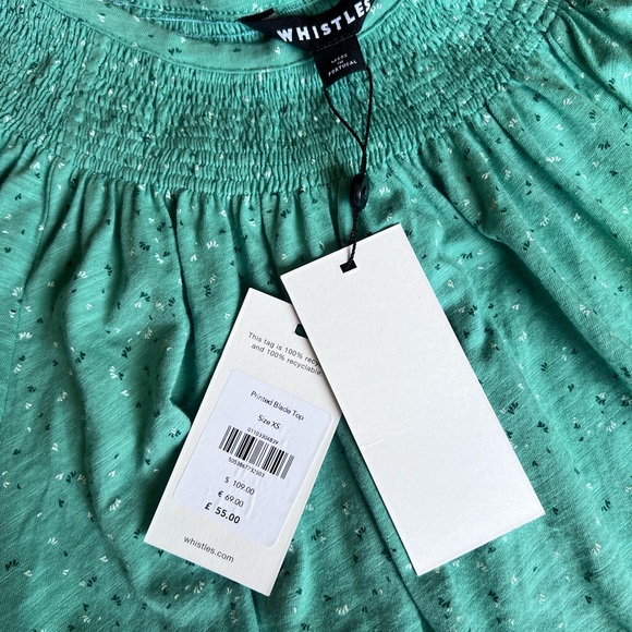 NWT Whistles Scattered Bloom Blade Top XS - Picture 4 of 5